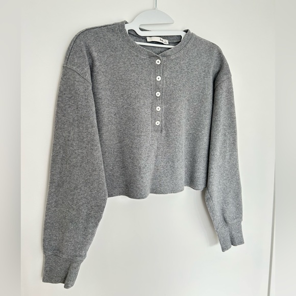 Aritzia Wilfred Free ribbed crop sweater, size XS, fits XS/S - Picture 5 of 8